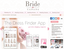 Tablet Screenshot of bride.ca