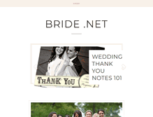 Tablet Screenshot of bride.net